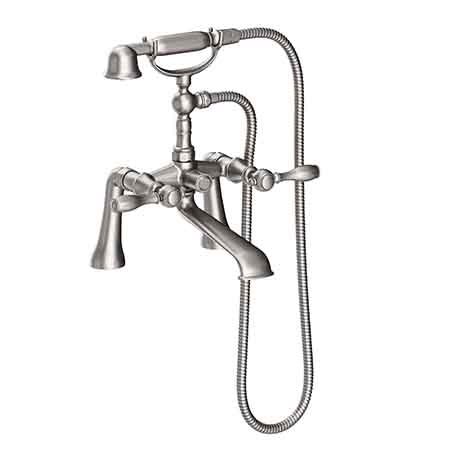 Exposed Tub & Hand Shower Set - Deck Mount in Multiple Finishes