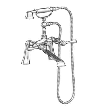 Exposed Tub & Hand Shower Set - Deck Mount in Multiple Finishes