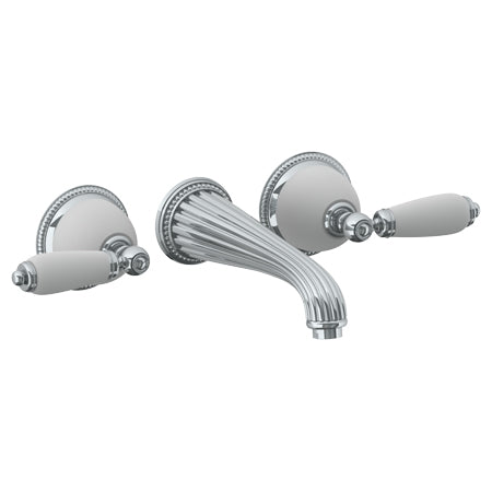 Wall Mounted 3 Hole Lavatory Set With 8 1/4" Ctc Spout