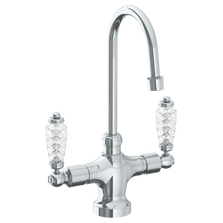 Deck Mounted 1 Hole Kitchen Faucet With 4 1/2" Spout