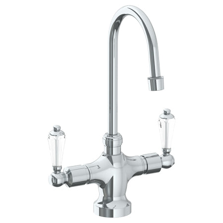 Deck Mounted 1 Hole Kitchen Faucet With 4 1/2" Spout