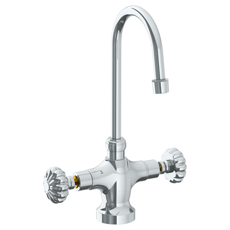 Deck Mounted 1 Hole Kitchen Faucet With 4 1/2" Spout