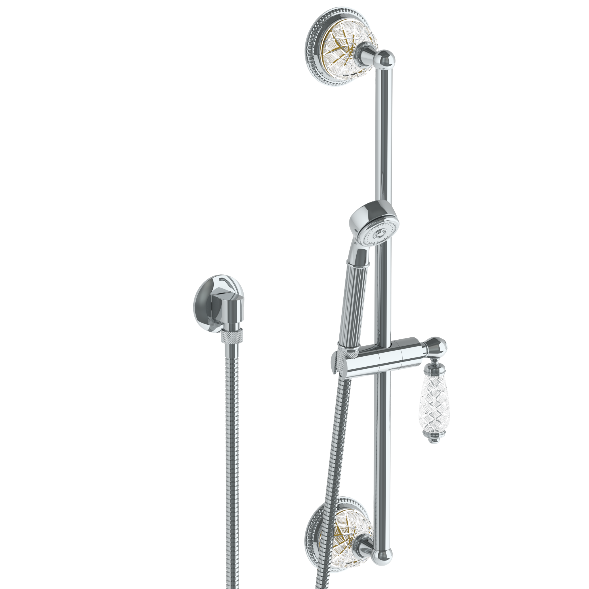 Positioning Bar Shower Kit With Hand Shower And 69" Hose