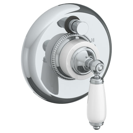 Wall Mounted Pressure Balance Shower Trim With Diverter, 7" Dia.