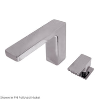 Deck mount two hole faucet with a square neck spout, lever handle, and a pop up drain SPOUT: 6", H:5 1/8" - Maison&Co.