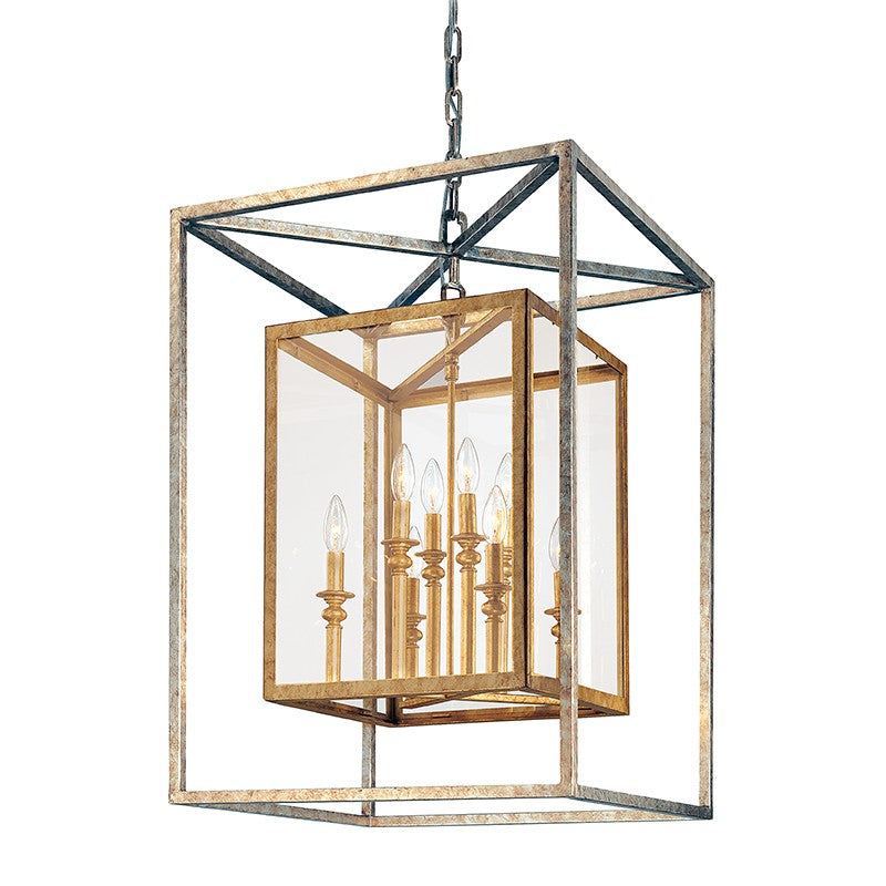 Troy Lighting - F9998GSL - Eight Light Lantern - Morgan - Gold Silver Leaf