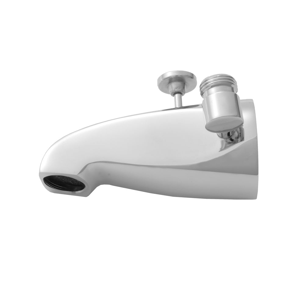 Brass Diverter Tub Spout with Side Handshower Outlet in Multiple Finishes