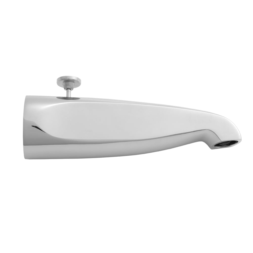 8 1/2" Reach Brass Diverter Tub Spout in Multiple Finishes