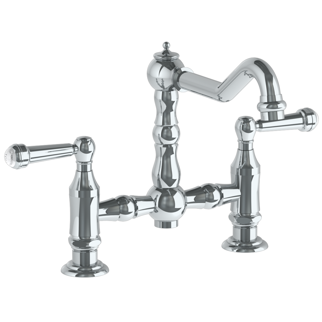 Deck Mounted Bridge Kitchen Faucet