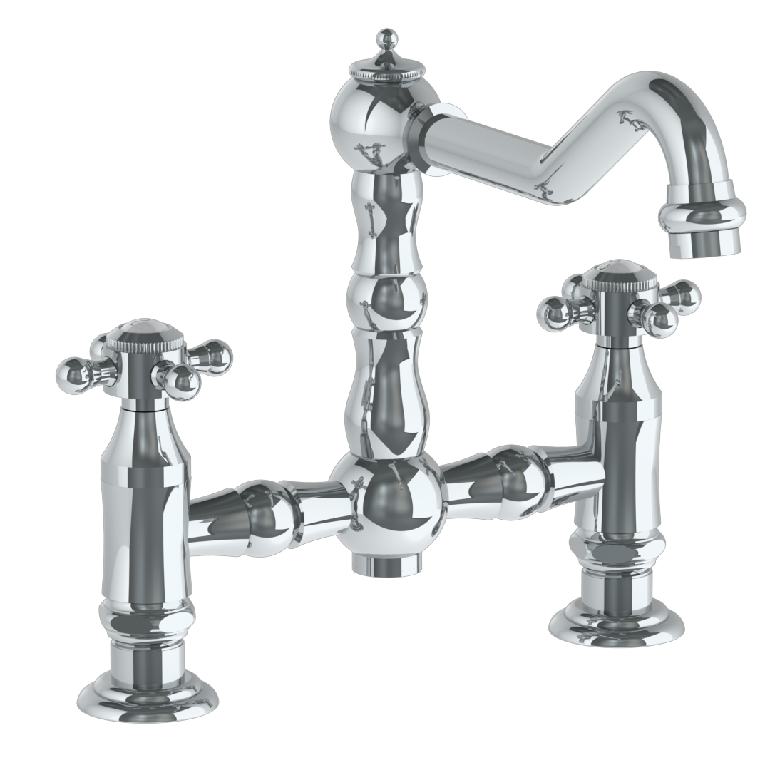 Deck Mounted Bridge Kitchen Faucet