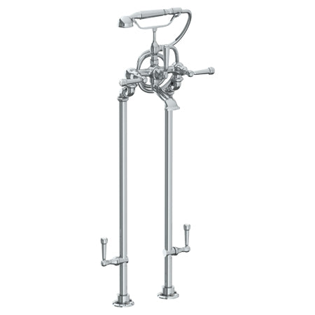 Floor Standing Bath Set With Hand Shower And Shut-Off Valves