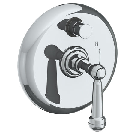 Wall Mounted Pressure Balance Shower Trim With Diverter, 7" Dia.