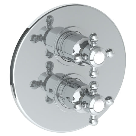 Wall Mounted Thermostatic Shower Trim With Built-In Control, 7 1/2"