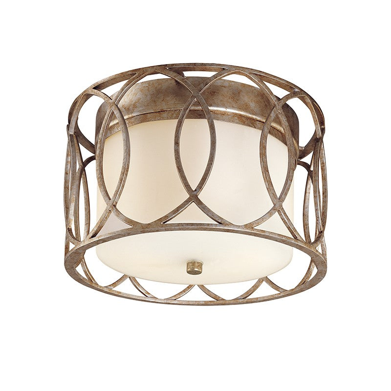 Troy Lighting - C1280-SG - Two Light Flush Mount - Sausalito - Silver Gold