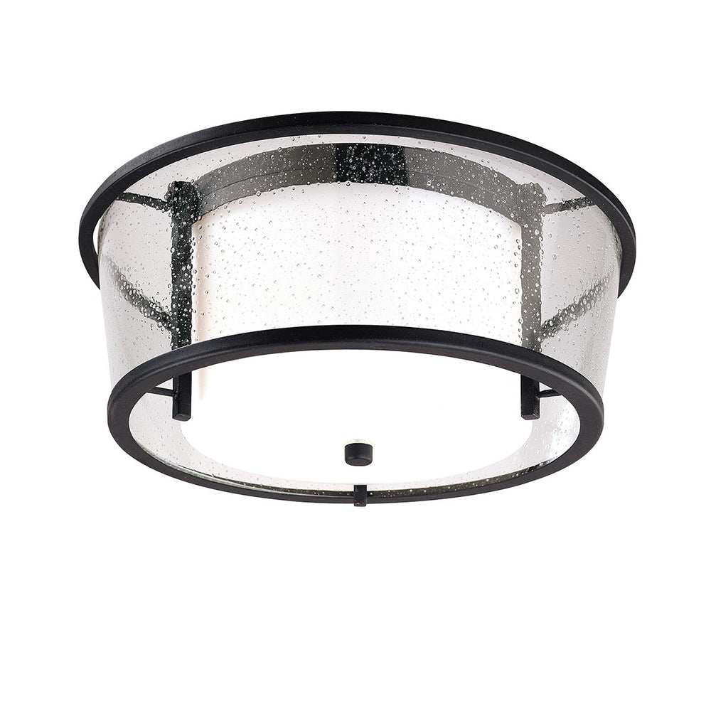 Troy Lighting - C1350-TBK - Two Light Flush Mount - Bennington - Textured Black