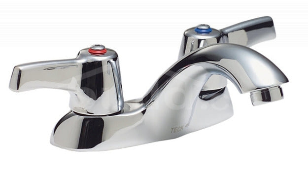 Commercial 21T1: Two Handle Centerset Bathroom Faucet - Less Pop-Up