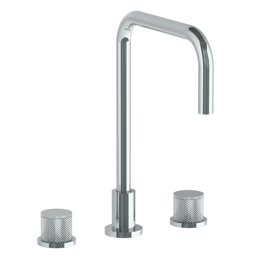 Deck Mounted 3 Hole Square Top Kitchen Faucet