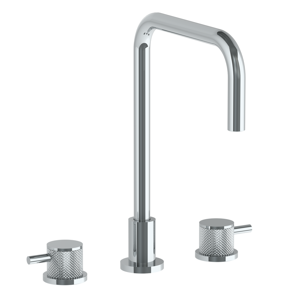 Deck Mounted 3 Hole Square Top Kitchen Faucet