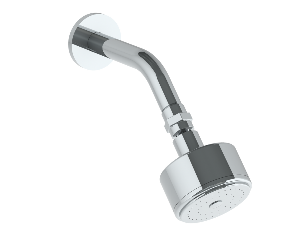 Wall Mounted Showerhead, 3"Dia, With 6" Arm And Flange