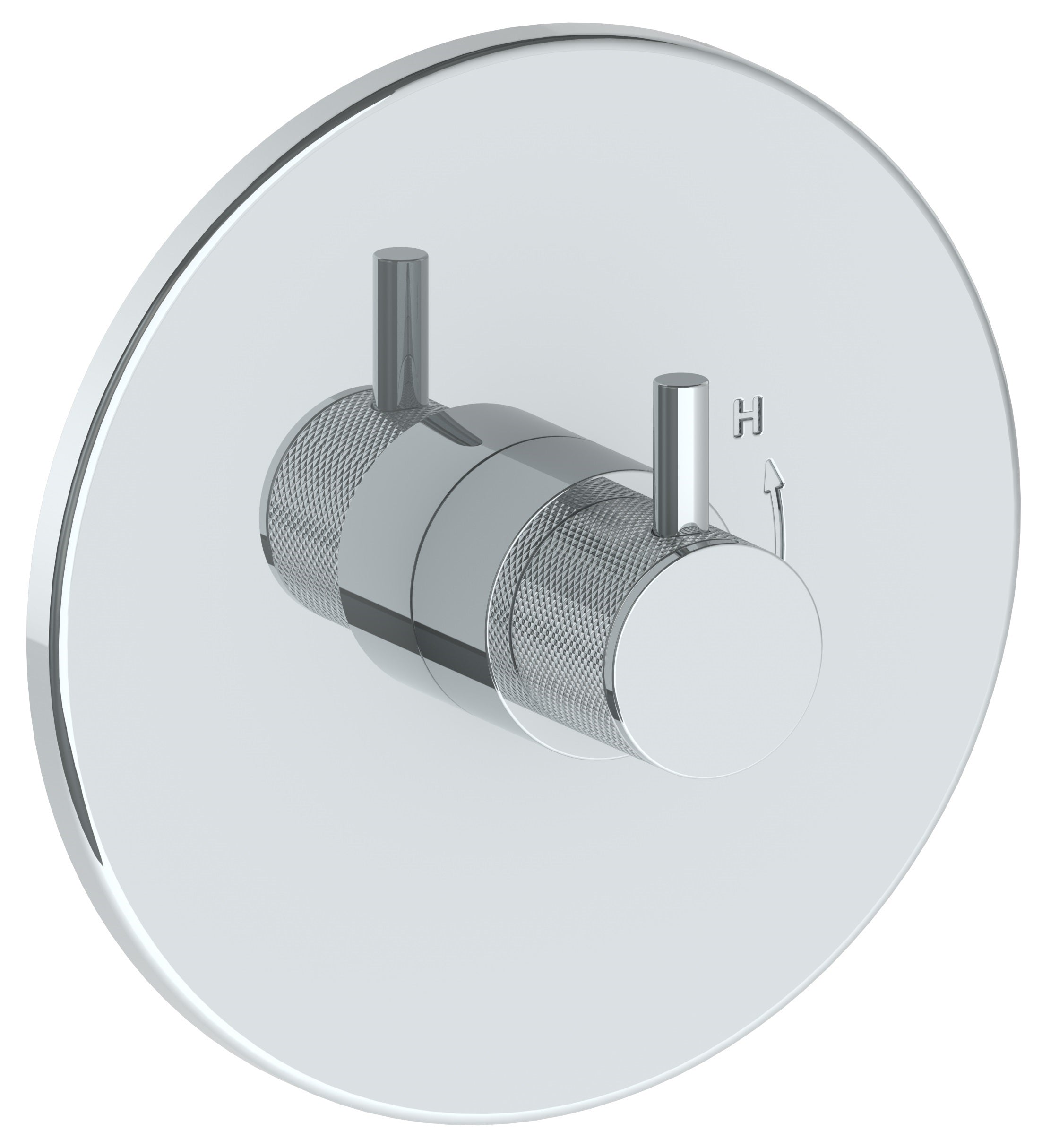 Wall Mounted Pressure Balance Shower Trim, 7" Dia.