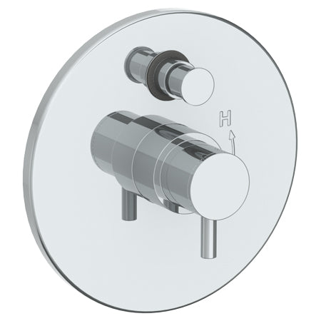 Wall Mounted Pressure Balance Shower Trim With Diverter, 7" Dia.