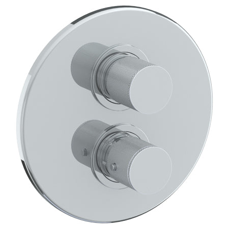 Wall Mounted Thermostatic Shower Trim With Built-In Control, 7 1/2" Dia.