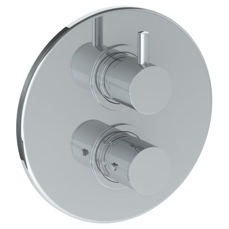 Wall Mounted Thermostatic Shower Trim With Built-In Control, 7 1/2" Dia.