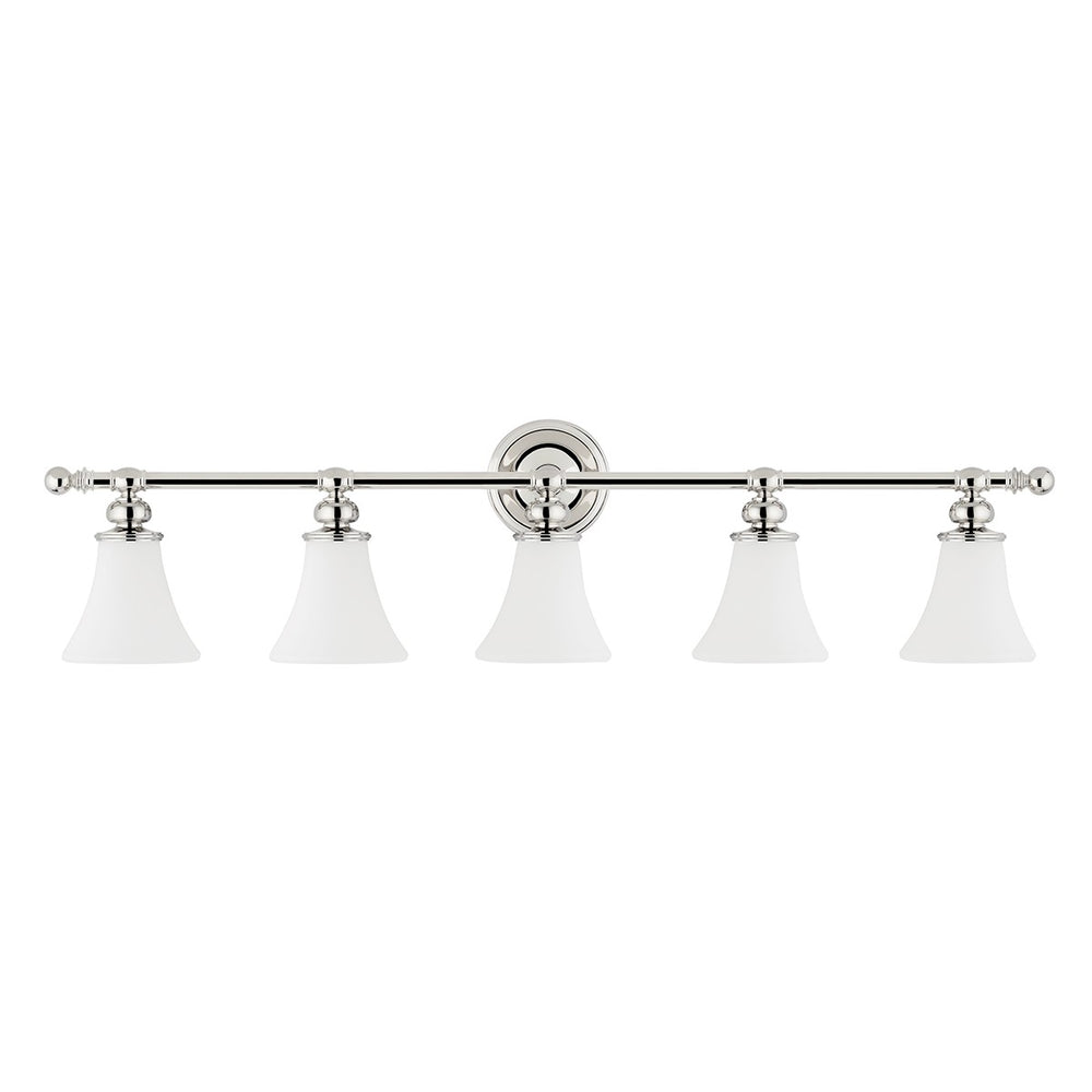 Hudson Valley - 4505-PN - Five Light Bath Bracket - Weston - Polished Nickel