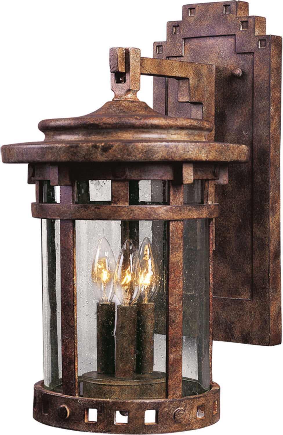 Maxim - 3135CDSE - Three Light Outdoor Wall Lantern - Santa Barbara DC - Sienna