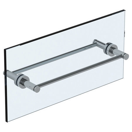 12" Double Shower Door Pull/ Glass Mount Towel Bar