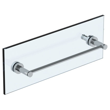 18" Shower Door Pull With Knob/ Glass Mount Towel Bar With Hook