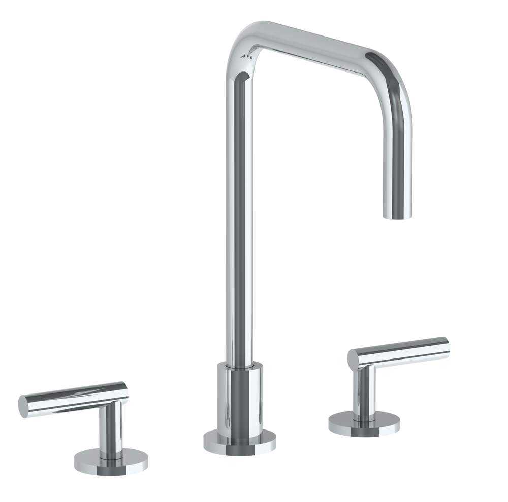 Deck Mounted 3 Hole Square Top Kitchen Faucet