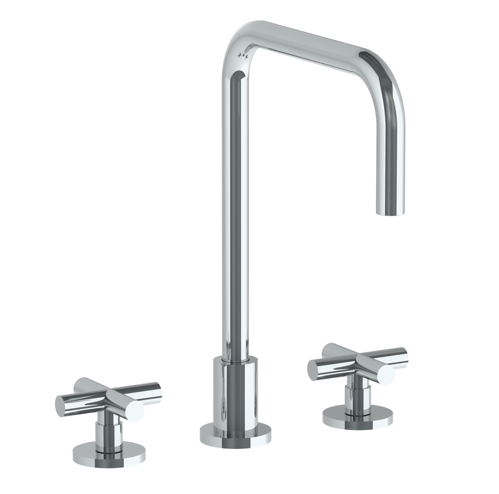 Deck Mounted 3 Hole Square Top Kitchen Faucet