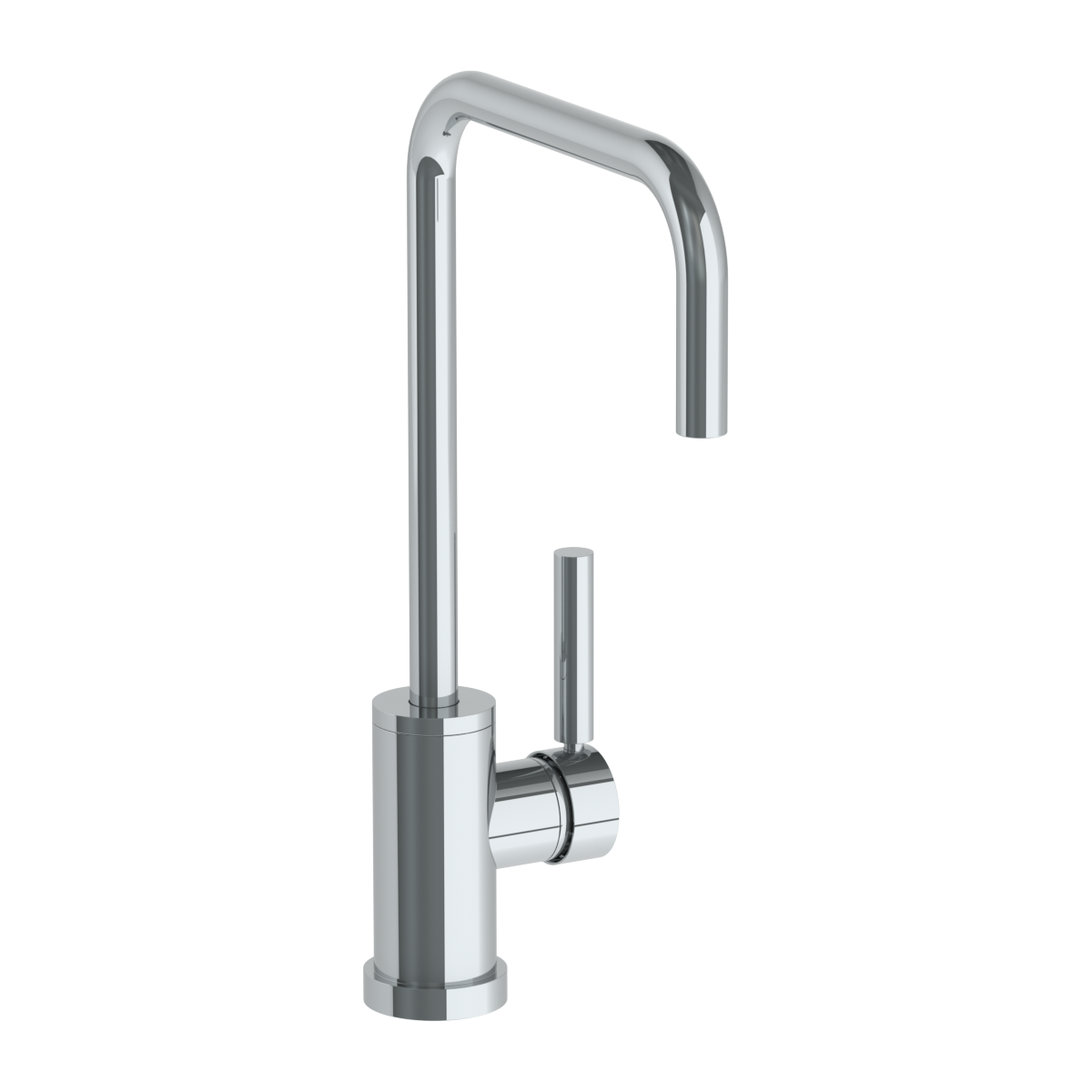 Deck Mounted 1 Hole Square Top Kitchen Faucet