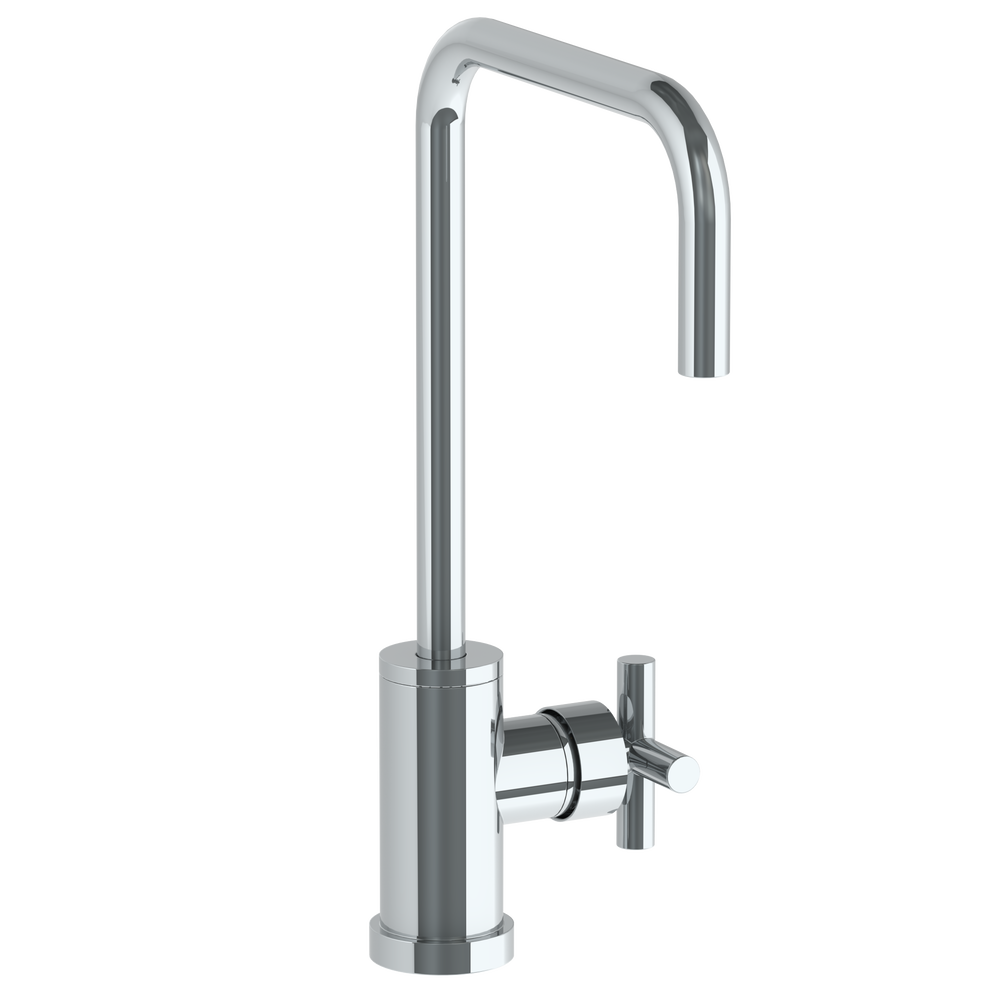 Deck Mounted 1 Hole Square Top Kitchen Faucet