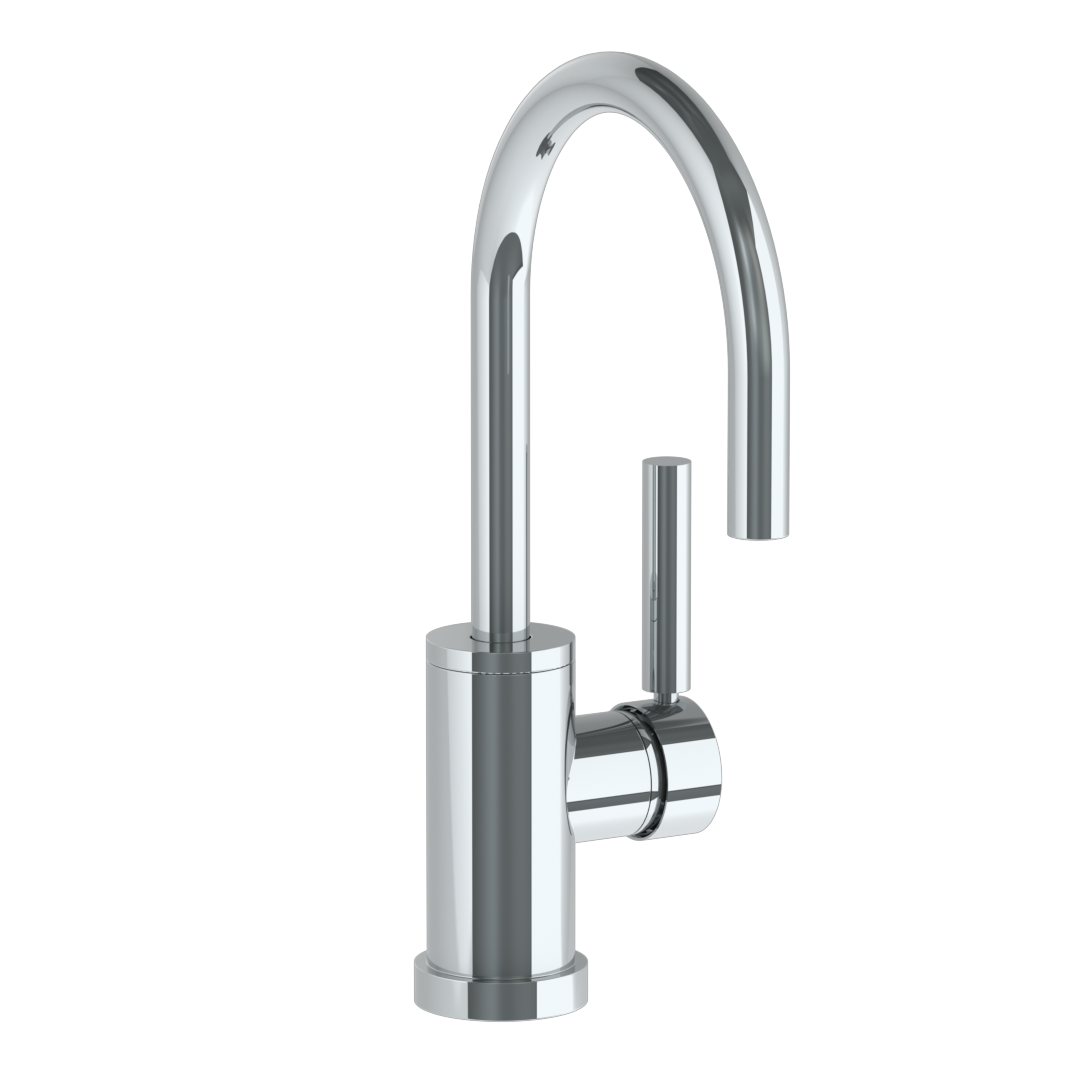 Deck Mounted 1 Hole Gooseneck Bar Faucet