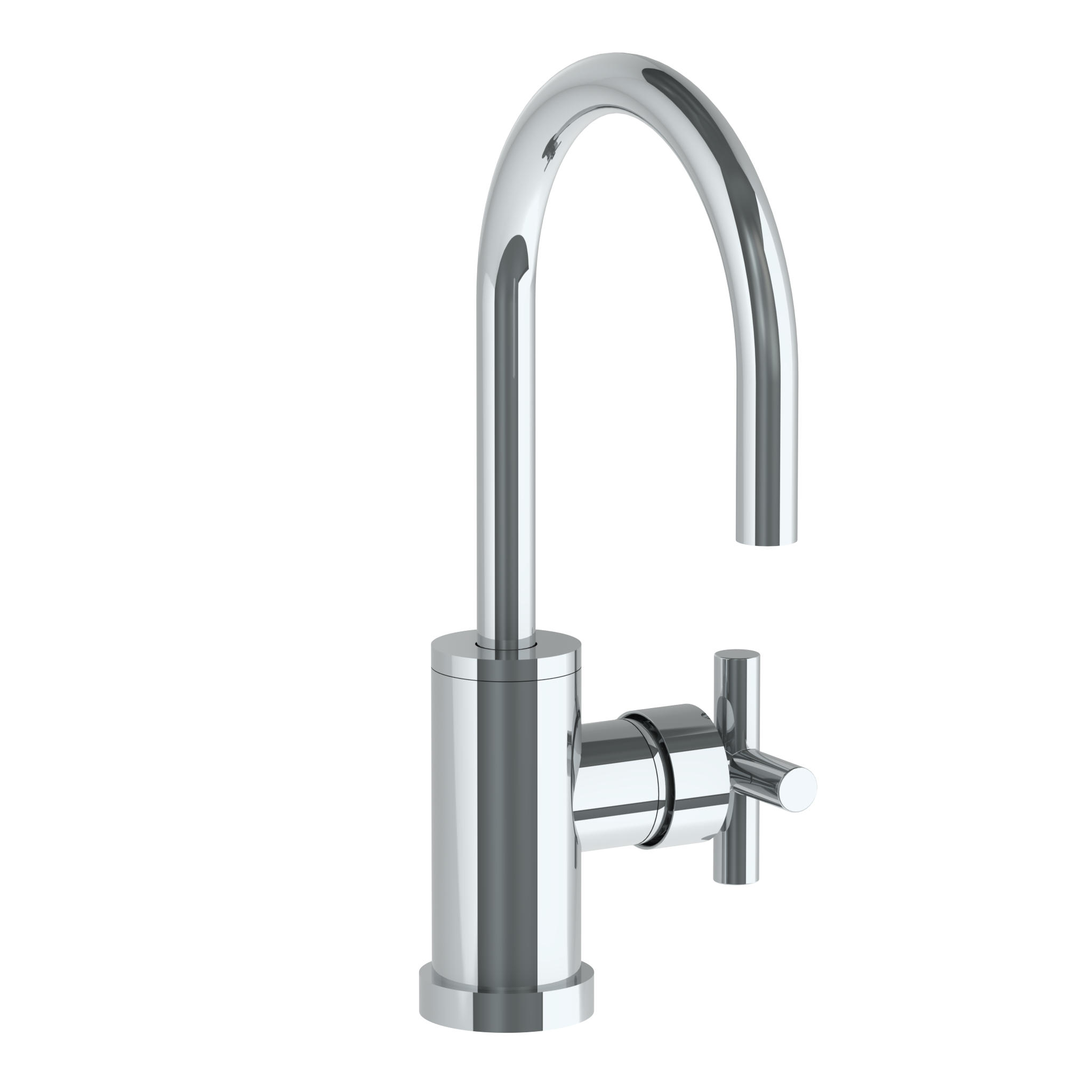 Deck Mounted 1 Hole Gooseneck Bar Faucet