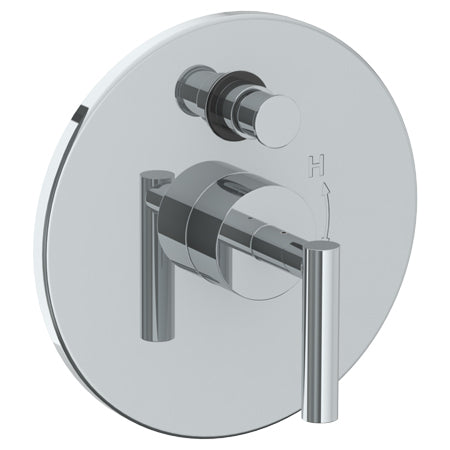 Wall Mounted Pressure Balance Shower Trim With Diverter, 7" Dia.