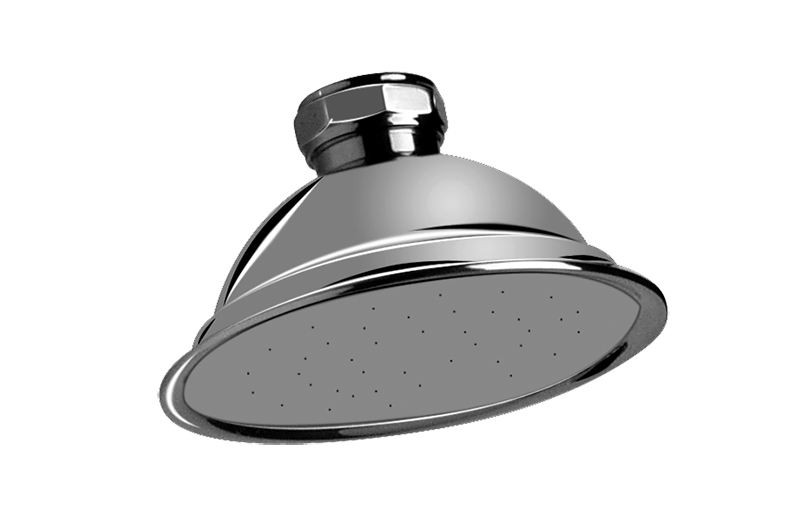 5" Elegant Showerhead in Multiple Finishes Length:6" Width:5" Height:4"