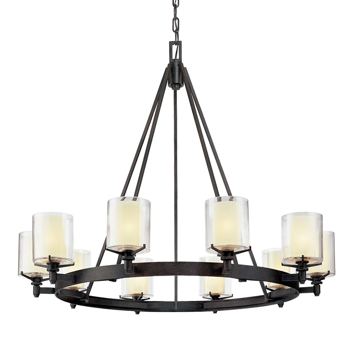 Troy Lighting - F1710-TRN - Ten Light Chandelier - Arcadia - Textured Iron