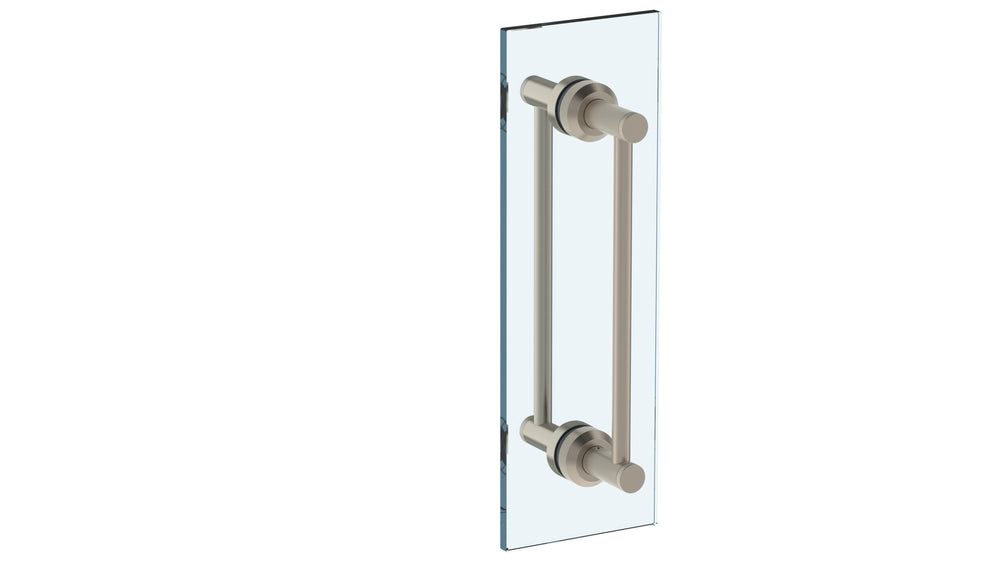 12" Double Shower Door Pull/ Glass Mount Towel Bar