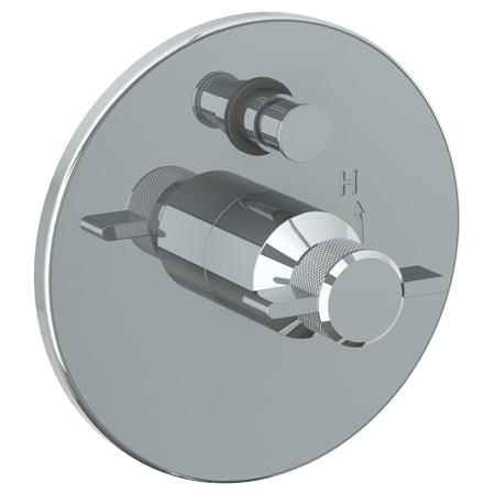 Wall Mounted Pressure Balance Shower Trim With Diverter, 7" Dia.