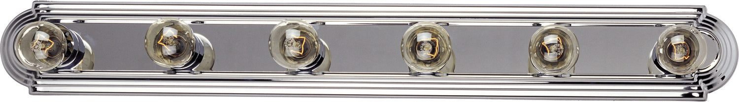 Maxim - 7126PC - Six Light Bath Vanity - Essentials - 712x - Polished Chrome