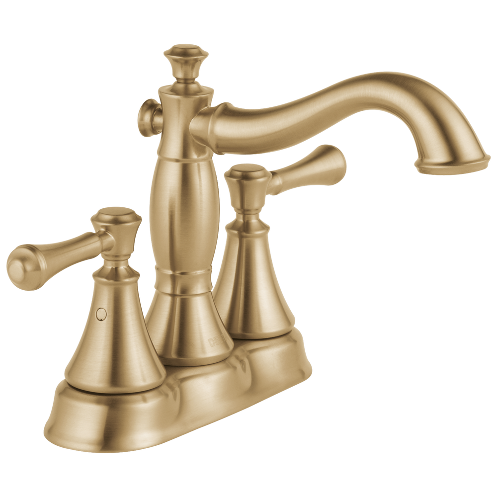Delta Cassidy™: Two Handle Centerset Bathroom Faucet - Metal Pop-Up