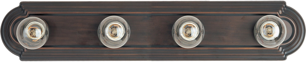 Maxim - 7124OI - Four Light Bath Vanity - Essentials - 712x - Oil Rubbed Bronze