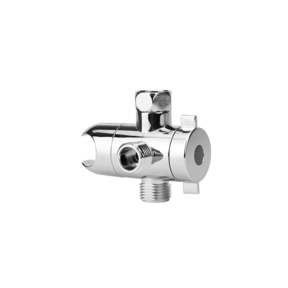 Drop-In Showerarm Mount with Adjustable Angle & Showerhead/Handshower Diverter in Polished Chrome (PCH) Finish