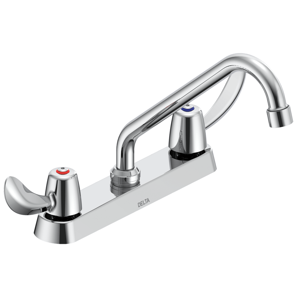 Commercial 26C3: 8" Deck Mount Two Handle Faucet - Maison&Co.