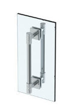 12” Double Shower Door Pull/ Glass Mount Towel Bar