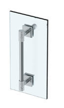 12” Shower Door Pull With Knob/ Glass Mount Towel Bar With Hook