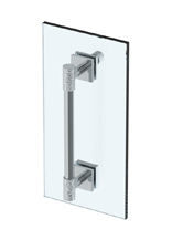 18” Shower Door Pull With Knob/ Glass Mount Towel Bar With Hook